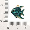 304 Stainless Steel Enamel Pendants LS-STAS-B112-01G-03-3