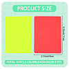 2Pcs PVC Plastic Football Referee Card AJEW-WH20121-16-2