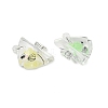 10Pcs Transparent Luminous Acrylic Pendants TACR-FP0001-02A-3