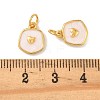 Brass Enamel Pendants KK-K364-25B-02-3