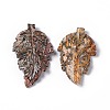 Natural Leopard Skin Jasper Pendants G-I336-01-08-1