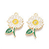 Alloy Enamel Pendants ENAM-T024-32A-G-1