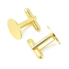 Rack Plating Brass Cuff Button KK-L151-10G-1