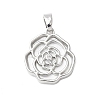 Brass Acrylic Pendants KK-D357-15P-1