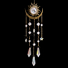 1Pc Metal Moon Hanging Ornaments AJEW-CN0004-04B-1