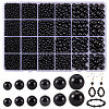 3400Pcs 6 Styles ABS Plastic Imitation Pearl Beads KY-SP0001-51-1