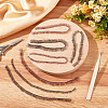 Gorgecraft 24Pcs 6 Style Plush Craft Doll Eyelashes Strips DIY-GF0006-53-5