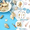 16pcs 8 Styles Electroplated Natural Mixed Shell Big Pendants SSHEL-CJ0001-21-3