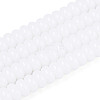 Opaque Spray Painted Glass Beads GLAA-ZX008-6mm-18G-2