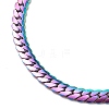 304 Stainless Steel Cuban Link Chain Necklace for Men Women NJEW-E093-01MC-03-2