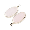 Natural Rose Quartz Pendants G-K338-05G-3