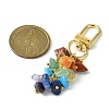 Chakra Gemstone Chip Beaded Pendant Decorations HJEW-JM01237-01-2