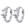 Anti-Tarnish Rhodium Plated 925 Sterling Silver Hoop Earring STER-I018-09P-5