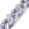 Handmade Acrylic Curb Chains AJEW-JB00629-01-3