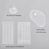 4 Pairs 2 Style Invisible PVC Plastic Flip Flop Pads AJEW-CA0003-81-2