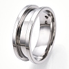 201 Stainless Steel Grooved Finger Ring Settings RJEW-TAC0017-8mm-04A-2