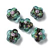 Handmade Foil Lampwork Beads Strands FOIL-Z001-02C-2