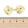 Brass Micro Pave Cubic Zirconia Pendants KK-H527-02A-G-3