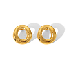 Simple Stainless Steel Stud Earrings RJ6246-2-3