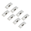 8Pcs Brass Fold Over Clasps FIND-FH0009-95B-1