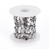 Tarnish Resistant 304 Stainless Steel Flat Round Link Chains A-CHS-L019-01B-P-2