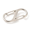 Alloy & Iron Double S Snap Hook Spring Keychain Clasps FIND-H049-02A-P-2