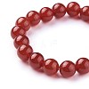 Natural Carnelian Beads Stretch Bracelets BJEW-F380-01-C10-2