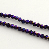 Electroplate Glass Bead Strands EGLA-R094-4mm-05-1