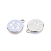 Rack Plating Alloy Enamel Pendants ENAM-N070-01F-02P-01-2