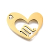 201 Stainless Steel Pendants STAS-A116-01G-08-1