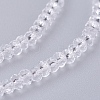 Transparent Glass Beads Strands X-GLAA-R135-2mm-10-3