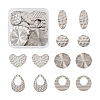 24Pcs 6 Style 304 & 201 Stainless Steel Pendants STAS-TA0004-79-1