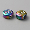 Electroplated Glass Beads GLAA-WH0038-29E-2