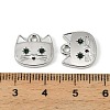 Alloy Micro Pave Sea Green Cubic Zirconia Pendants FIND-H024-15P-3
