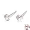 925 Sterling Silver Stud Earring Findings STER-T002-181S-5
