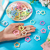 55Pcs 11 Colors Opaque Acrylic Pendants MACR-TA0002-46-7