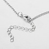 Trendy Alloy Heart Lariat Necklaces NJEW-JN01057-01-4