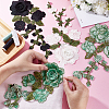Gorgecraft 6Pcs 3 Colors Polyester Embroidery Sewing Ornaments DIY-GF0007-68-3