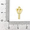 Brass Micro Pave Clear Cubic Zirconia Pendants KK-L238-22G-3