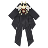 1Pc Alloy & Iron & Polyester & Acrylic Exquisite Lapel Pin for Women JEWB-HY0001-67-1