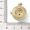 Brass Micro Pave Cubic Zirconia with Glass Pendents KK-Q815-02G-03-3