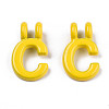 Spray Painted Alloy  2-Loop Link Pendants LS-X-PALLOY-T075-48C-RS-2