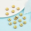 Brass Grade A Rhinestone Spacer Beads RSB038NF-16G-5