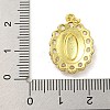 Rack Plating Brass Micro Pave Cubic Zirconia Pendants KK-G513-87G-3