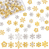 Olycraft 96Pcs 7 Styles Christmas Themed Alloy Cabochons MRMJ-OC0002-34-1