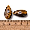 Natural Tiger Eye Pendants G-P586-01G-08-3