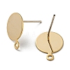 Brass Stud Earring Findings FIND-R144-12G-2