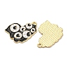 Halloween Alloy Enamel Pendants STAS-I354-01G-K-2