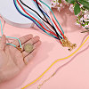 9Pcs 9 Colors Nylon Braided Cord Necklace Making NJEW-PH01639-3