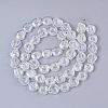 Electroplate Glass Beads Strands EGLA-S190-04-2